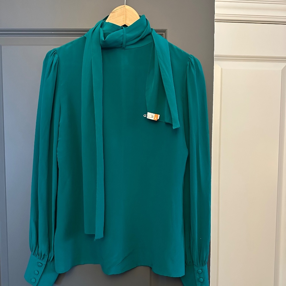 Turquoise/teal dressy shirt